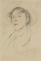 Porträt von Vernon Lee, 1889